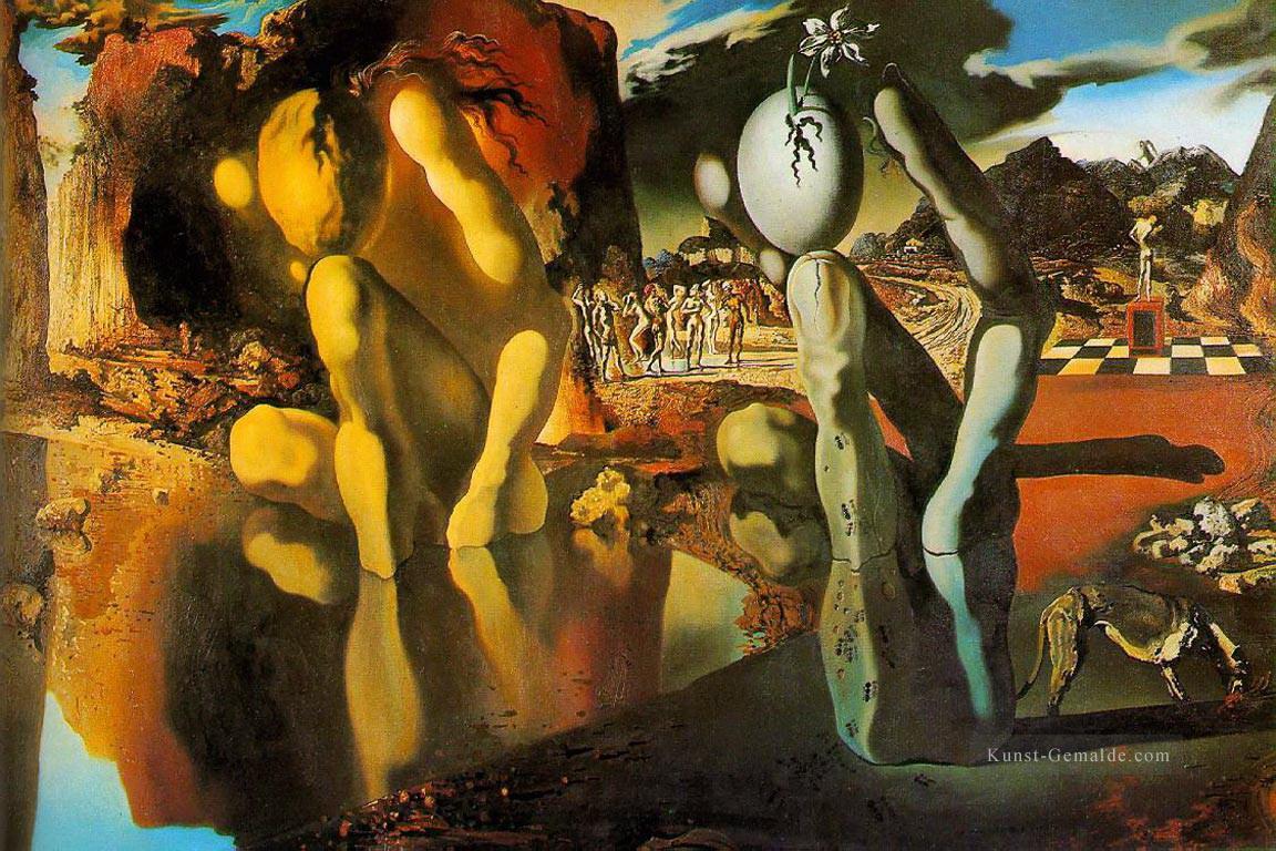 Die Metamorphose der Narzisse Salvador Dali Ölgemälde